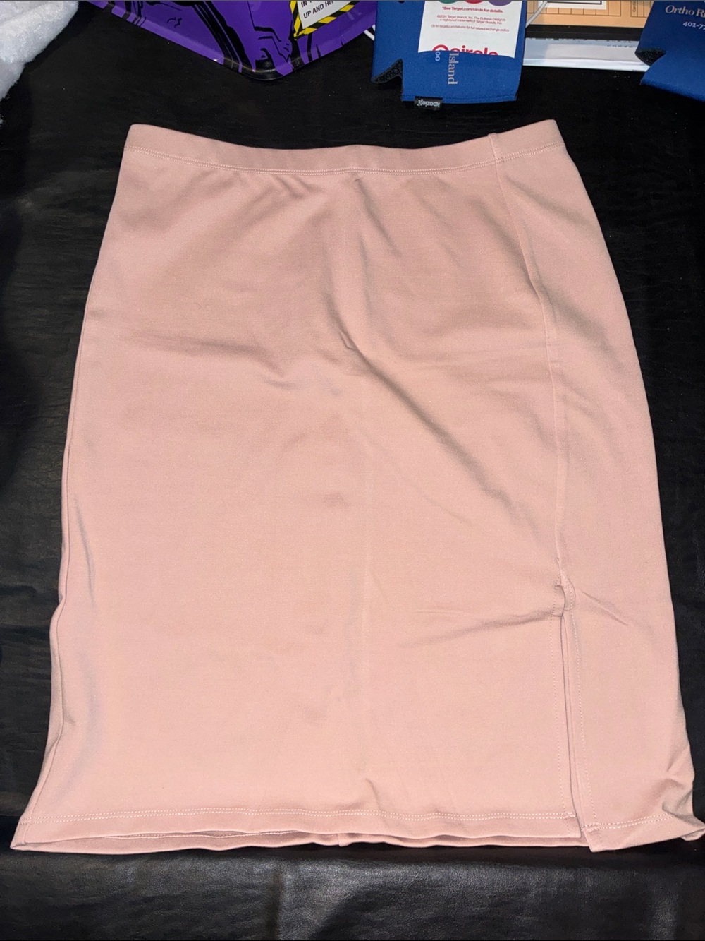 T Tahari Blush Pink Pencil Skirt